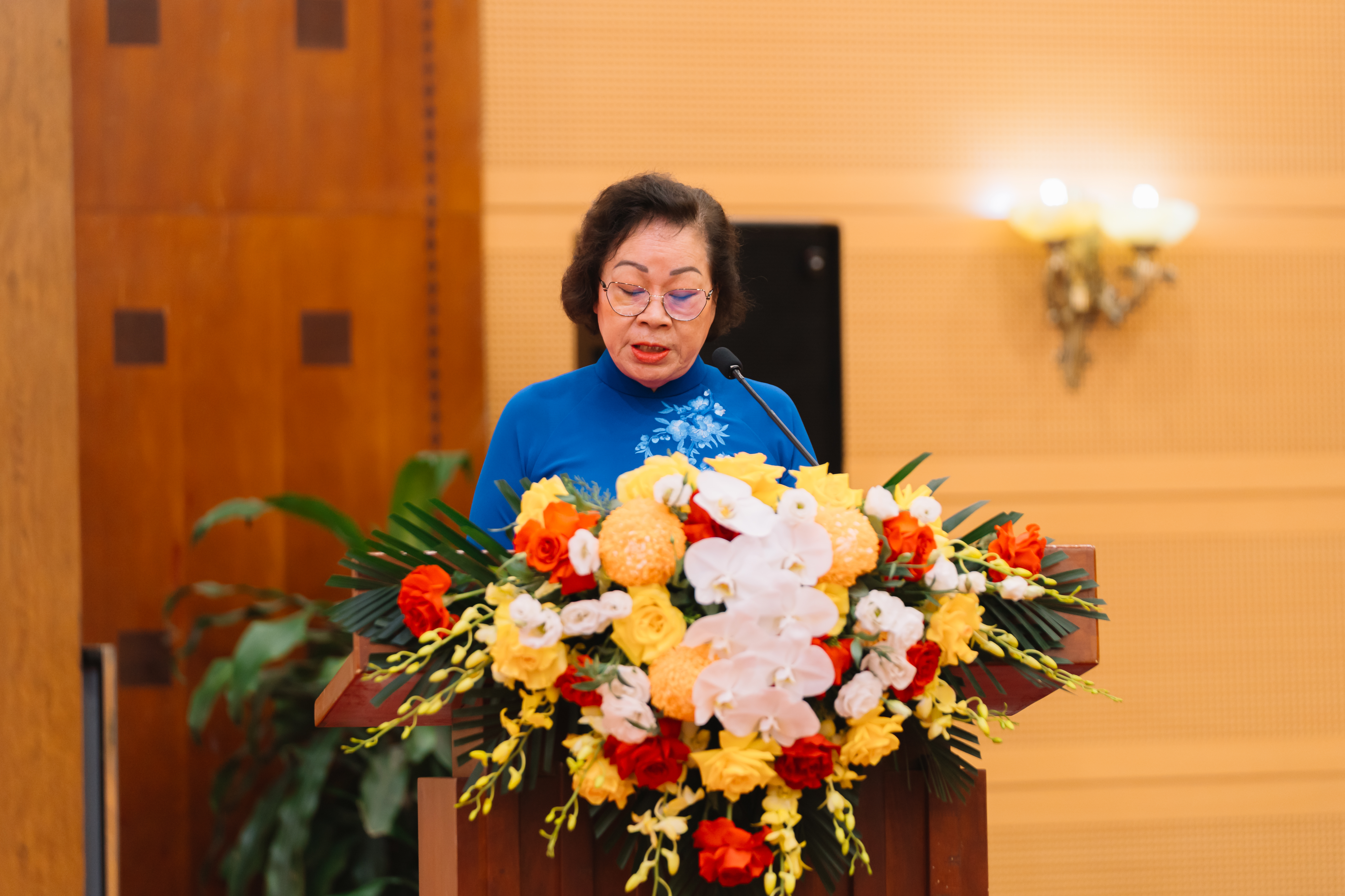 TS. Nguyễn Thị Hương (Chủ tịch Hội Khoa học Kỹ thuật Thú y Việt Nam) đã làm rõ vai trò của các tổ chức hội trong việc đồng hành, hỗ trợ doanh nghiệp.
